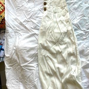 white cropped wide leg pants from zara
